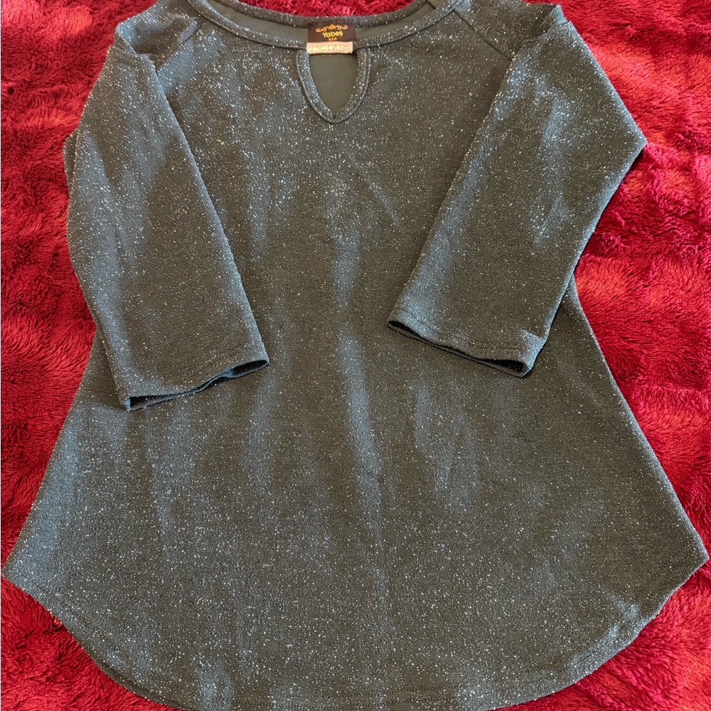 Chic Glitter Long Sleeve Top - Picture 3 of 9